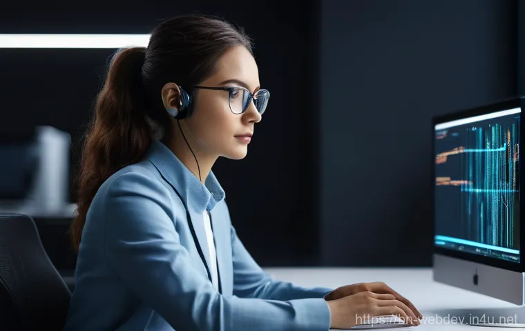웹개발자 기술 스택 확장 - **AI in Web Development:**
"A male or female web developer, dressed in professional yet casual a...